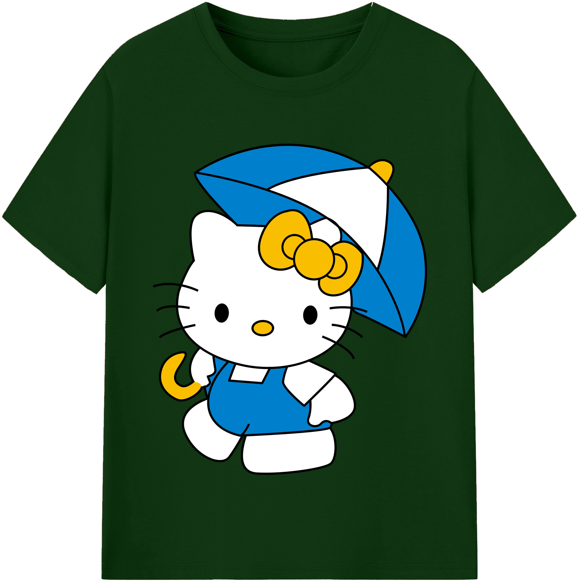 （画像用） Hello Kitty ハローキティ 綿100％半袖Tシャツ（フロントプリント）